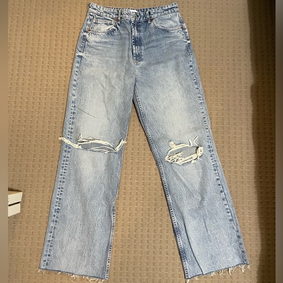 Zara Wide Leg Jeans - Picture 1 of 2